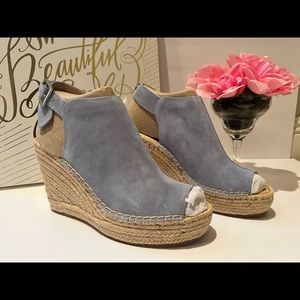 Women's Olivia Espadrille Peep-Toe Wedges